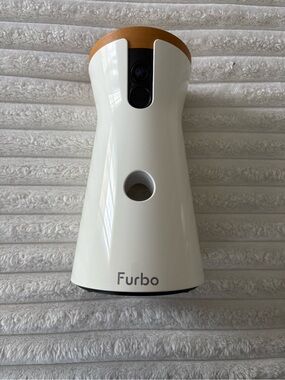 Furbo Dog Camera - White with Brown Accent